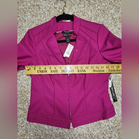 New Nwt White House Black Market Petites Pink Blazer Size 8 Petite Small/Medium - Picture 12 of 15